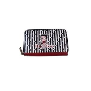 Betty Boop Hearts Wristlet Wallet Zipper